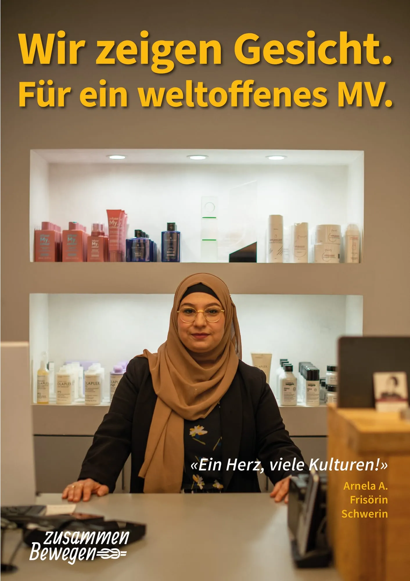 Plakat: «Ein Herz, viele Kulturen!» — Schwerin