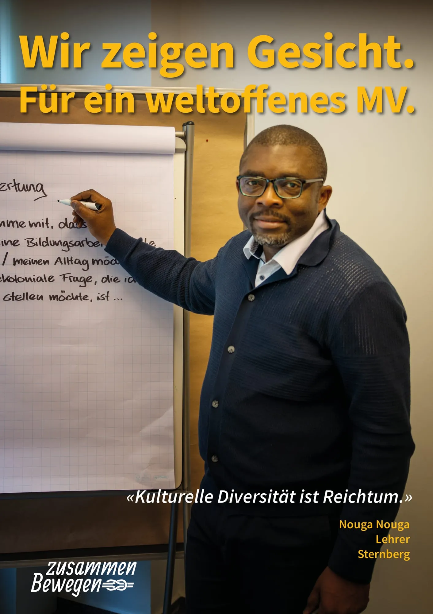 Plakat: «Kulturelle Diversität ist Reichtum.» — Sternberg